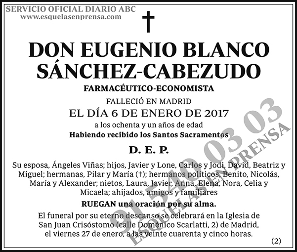 Eugenio Blanco Sánchez-Cabezudo